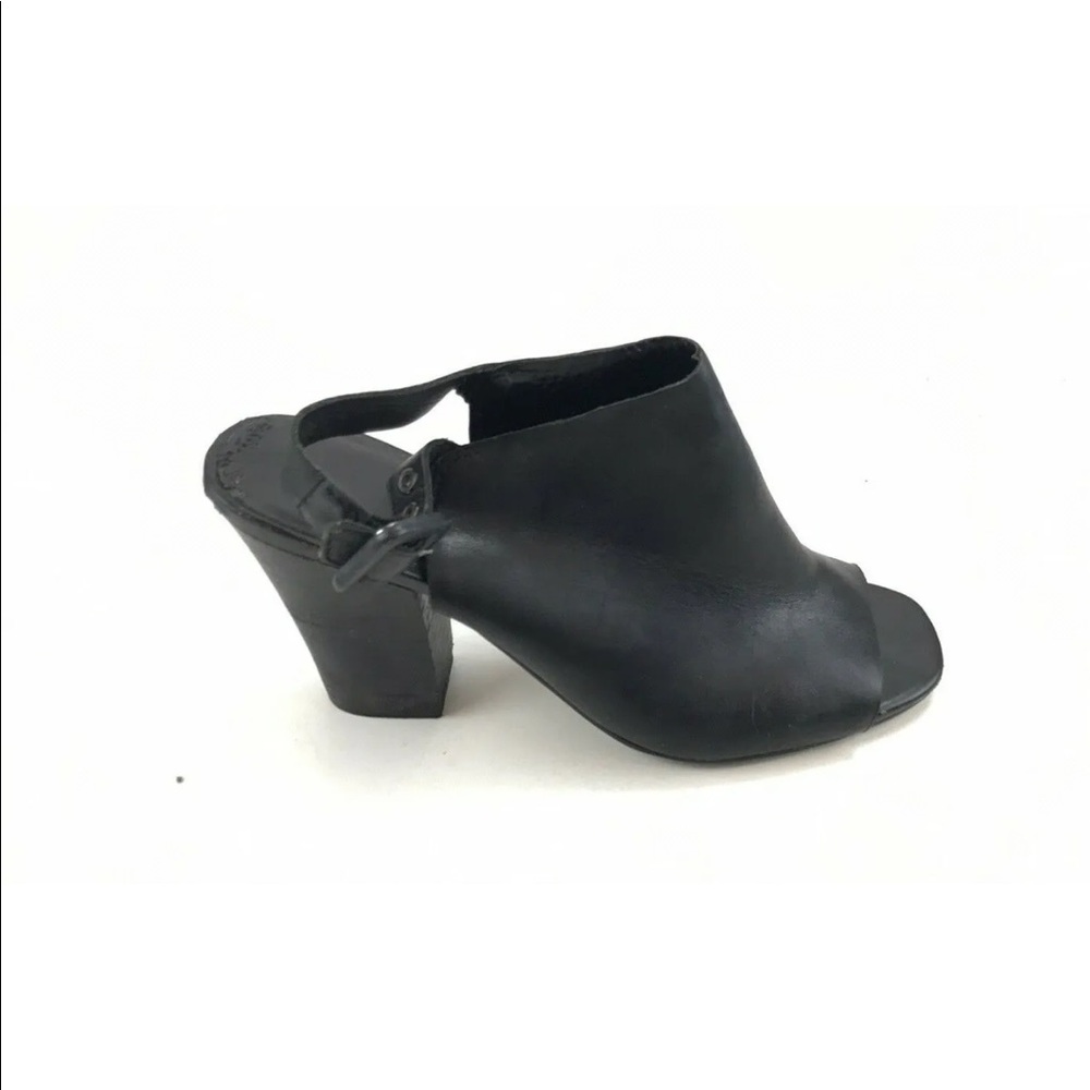 Franco Sarto Nubuck Leather Open Toe Slingbacks - Picture 5 of 10